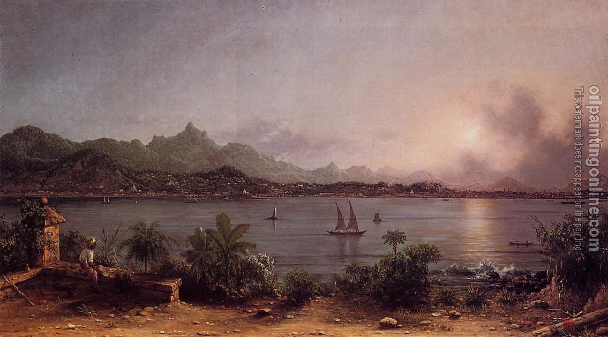 Heade, Martin Johnson - The Harbor at Rio de Janeiro